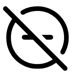 Do Not Disturb Off Icon from Rounded Line - Material Symbols Set