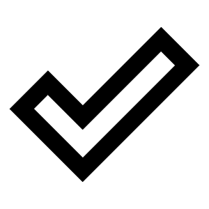 Done Outline Icon from Sharp Line - Streamline Material Free Set