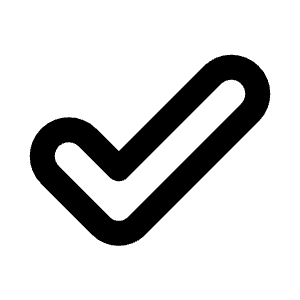 Done Outline Icon from Rounded Line - Material Pro Free Set