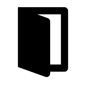 Door Open Alt Fill Icon from Outlined Fill - Material Pro Free Set