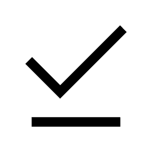 Download Done Fill Icon from Outlined Fill - Material Symbols Set