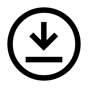 Download For Offline Icon from Sharp Line - Material Symbols Set
