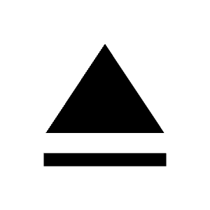 Eject Fill Icon from Sharp Fill - Material Symbols Set