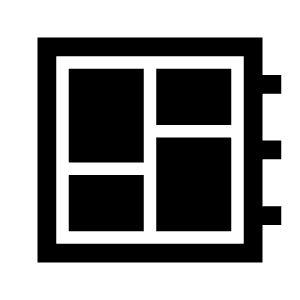 Empty Dashboard Icon from Sharp Line - Material Symbols Set