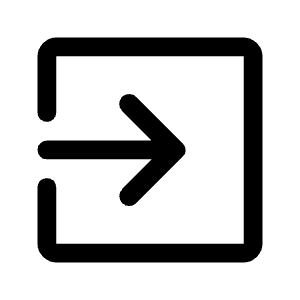 Exit To App Icon from Rounded Line - Material Symbols Set