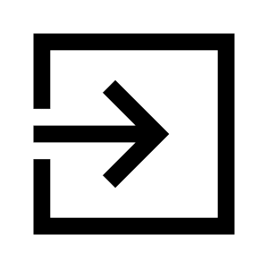 Exit To App Icon from Sharp Line - Material Symbols Set