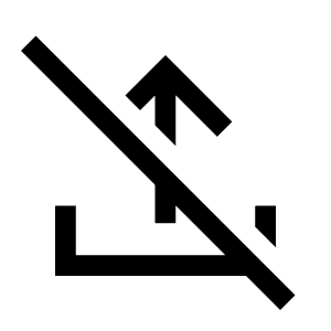 File Upload Off Fill Icon from Sharp Fill - Material Symbols Set