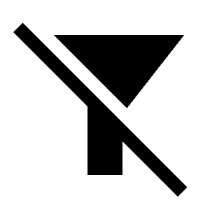 Filter Alt Off Fill Icon from Sharp Fill - Material Symbols Set