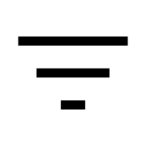 Filter List Fill Icon from Sharp Fill - Material Symbols Set