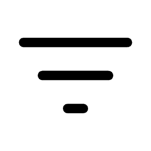 Filter List Fill Icon from Rounded Fill - Material Symbols Set