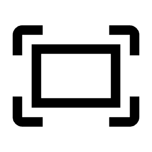 Fit Screen Icon from Outlined Line - Material Symbols Set