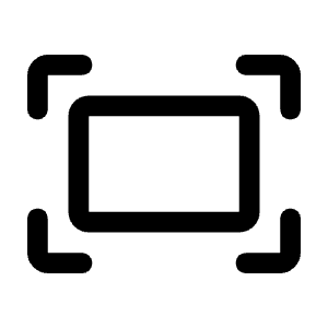 Fit Screen Icon from Rounded Line - Material Symbols Set