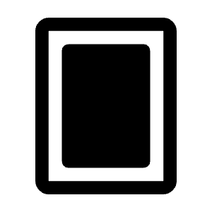 Fullscreen Portrait Icon from Rounded Line - Material Symbols Set