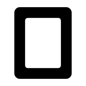 Fullscreen Portrait Fill Icon from Rounded Fill - Material Symbols Set