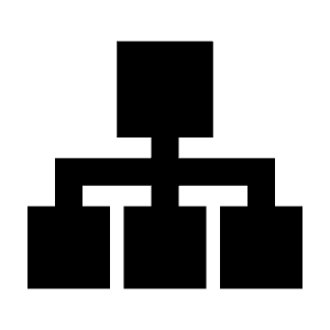 Hierarchy 1 Fill Icon from Sharp Fill - Streamline Material Free Set