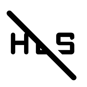 Hls Off Fill Icon from Rounded Fill - Material Symbols Set