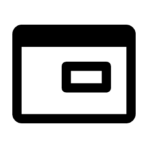 Iframe Icon from Rounded Line - Material Symbols Set