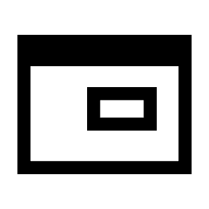 Iframe Icon from Sharp Line - Material Symbols Set