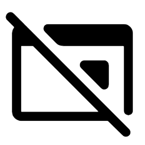 Iframe Off Fill Icon from Rounded Fill - Material Symbols Set