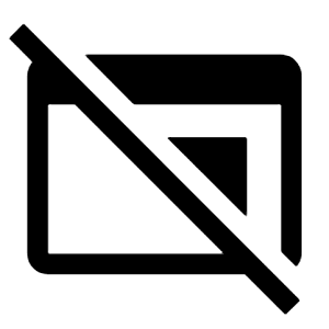 Iframe Off Fill Icon from Outlined Fill - Material Symbols Set