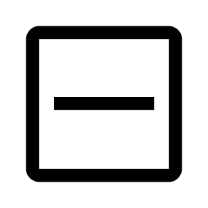Indeterminate Check Box Icon from Outlined Line - Material Symbols Set