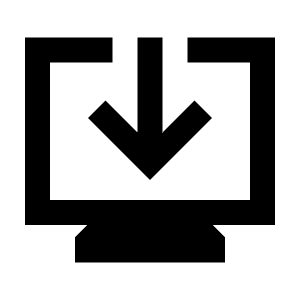 Install Desktop Fill Icon from Sharp Fill - Material Pro Free Set