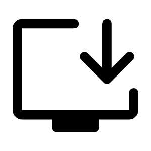 Install Desktop Fill Icon from Rounded Fill - Material Symbols Set