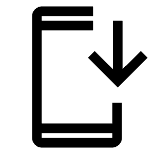 Install Mobile Icon from Outlined Line - Material Symbols Set