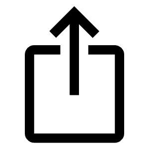 Ios Share Fill Icon from Outlined Fill - Material Symbols Set