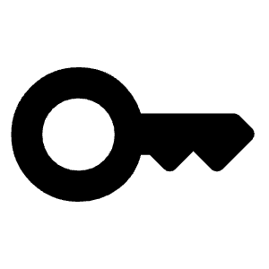 Key Fill Icon from Rounded Fill - Material Symbols Set