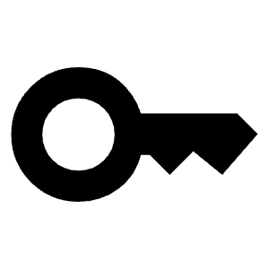 Key Fill Icon from Sharp Fill - Material Symbols Set