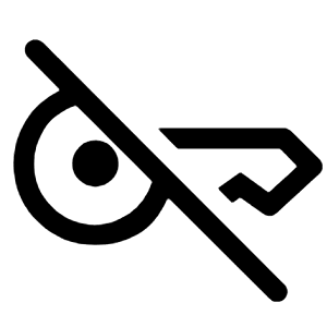 Key Off Icon from Rounded Line - Material Symbols Set