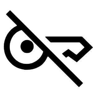 Key Off Icon from Outlined Line - Material Symbols Set