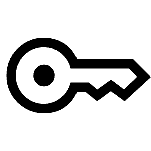 Key Icon from Outlined Line - Material Symbols Set