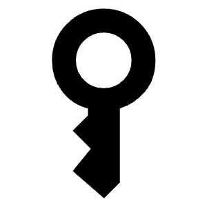 Key Vertical Fill Icon from Sharp Fill - Material Symbols Set