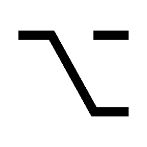 Keyboard Option Key Icon from Sharp Line - Material Symbols Set