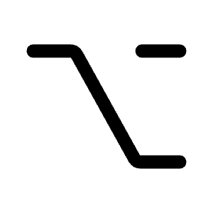 Keyboard Option Key Fill Icon from Rounded Fill - Material Symbols Set