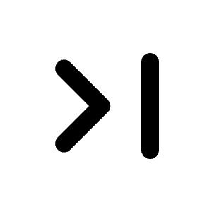 Last Page Icon from Rounded Line - Material Pro Free Set