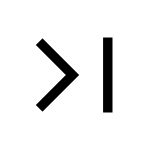 Last Page Icon from Outlined Line - Material Symbols Set