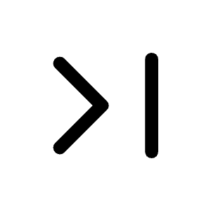 Last Page Icon from Rounded Line - Material Symbols Set
