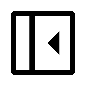 Left Panel Close Icon from Outlined Line - Material Symbols Set