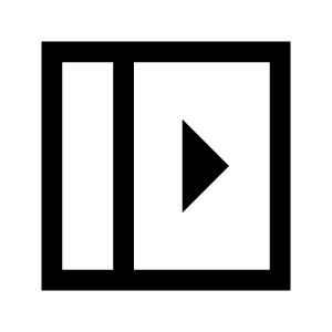 Left Panel Open Icon from Sharp Line - Material Symbols Set
