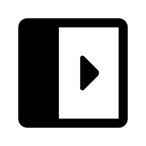 Left Panel Open Fill Icon from Rounded Fill - Material Symbols Set