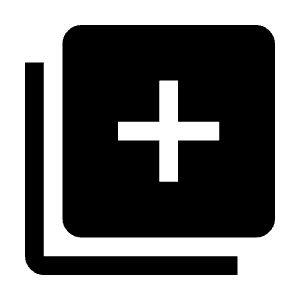 Library Add Fill Icon from Outlined Fill - Material Symbols Set