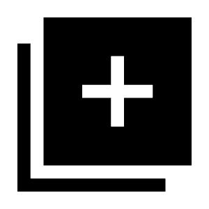 Library Add Fill Icon from Sharp Fill - Material Symbols Set