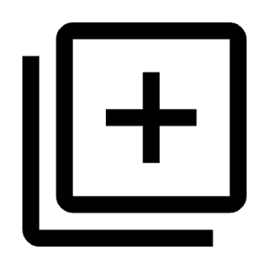 Library Add Icon from Outlined Line - Material Symbols Set