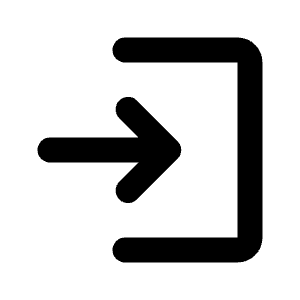 Login Icon from Rounded Line - Material Pro Free Set