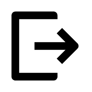 Logout Fill Icon from Outlined Fill - Material Pro Free Set