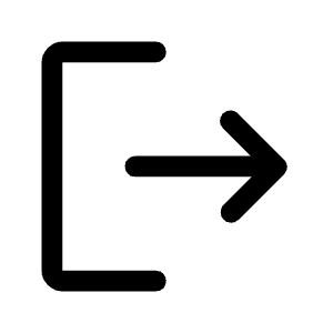 Logout Icon from Rounded Line - Material Symbols Set