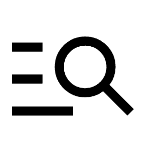 Manage Search Fill Icon from Sharp Fill - Material Symbols Set